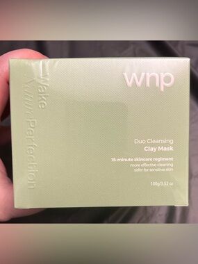 WNP Duo Nature Perfection -Green Clay Mask - 15-Minute Duo Cleansing Treatment